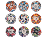 Round Ceramic Door Knobs - Assorted Designs