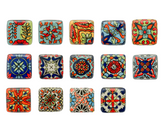 Square Ceramic Door Knobs - Assorted Designs