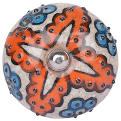 Round Ceramic Door Knobs - Assorted Designs