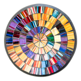 Round Mosaic Bowl - Purple/Gold