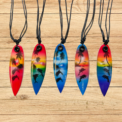 Surfboard Necklace - Assorted Colours