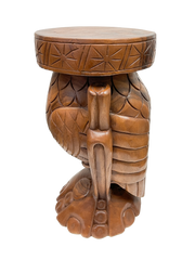 Owl Stool Eyes Open