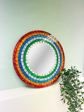 Rainbow Stripe Mosaic Mirror