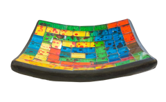 Square Mosaic Bowl - Rainbow