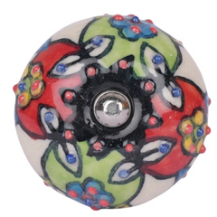 Round Ceramic Door Knobs - Assorted Designs