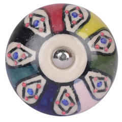 Round Ceramic Door Knobs - Assorted Designs