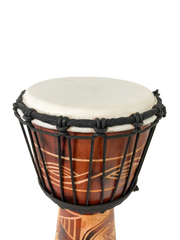 Wooden Djembe Drum - Brown Tribal 40cm