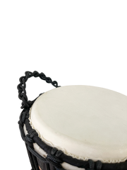 Wooden Djembe Drum - Black Tribal 40cm