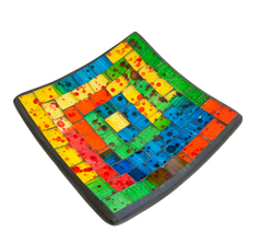 Square Mosaic Bowl - Rainbow