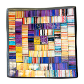 Square Mosaic Bowl - Purple/Gold