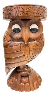 Owl Stool Eyes Open