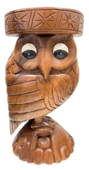 Owl Stool Eyes Open
