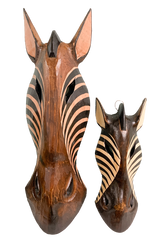 Zebra Mask Brown Shades - Various Sizes