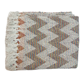 Recycled Cotton Throw - Chevron Design