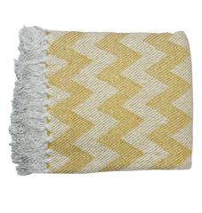 Recycled Cotton Throw - Chevron Design