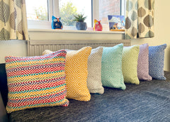 Recycled Cotton Diamond Design Cushion