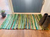 Recycled Chindi Rug - Green