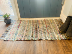Recycled Chindi Rug - Grey