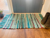 Recycled Chindi Rug - Turquoise
