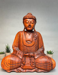 Wooden Buddha Seated - Various Sizes