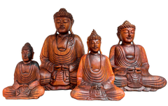 Wooden Buddha Seated - Various Sizes