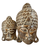 Wooden Buddha Face - Various Sizes