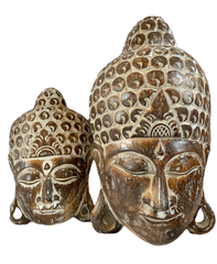 Wooden Buddha Face - Various Sizes