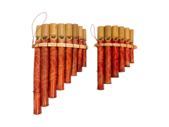 Bamboo Pan Flutes Red - Various Sizes