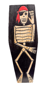Wooden Box Skeleton Coffin