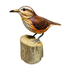 Handpainted Carved Redwing on Wood