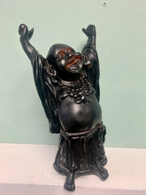 Resin Happy Buddha 30cm - Black