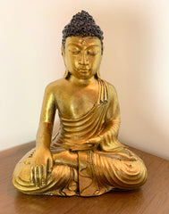 Gold Resin Buddha - Open Hand