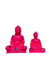 Resin Flower Buddha Pink - Various Sizes