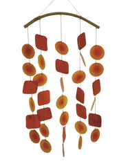 Capiz Chime - Warm Peacock