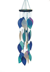 Capiz Leaf Chime - Blue