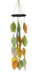 Capiz Leaf Chime - Green