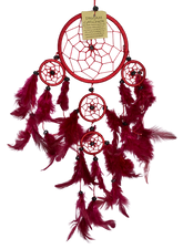 Round Dreamcatcher with Feathers in Assorted Colours - Various Sizes