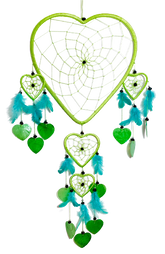 Heart Dreamcatcher with Capiz in Assorted Colours - Various Sizes