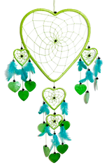 Heart Dreamcatcher with Capiz in Assorted Colours - Various Sizes