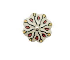 Multicoloured Flower Ceramic Door Knobs - Assorted Designs