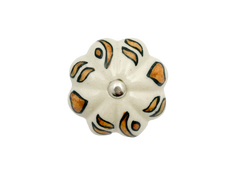 Multicoloured Flower Ceramic Door Knobs - Assorted Designs