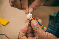 Large Worry Dolls on Bag