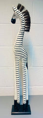 Painted Zebra with Hair - Various Sizes