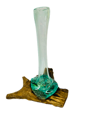 Coffee Root with Glass Vase