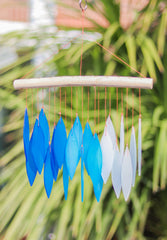 Glass Windchime - Simply Blue/White