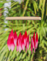 Glass Windchime Mirage - Red/White