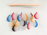 Glass Windchime Rain Drop - Assorted