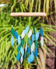 Glass Windchime Mini Waterfall - Turquoise