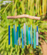 Glass Windchime 'Simple Rectangle' - Turquoise