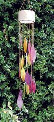 Glass Windchime Spiral - Pinky